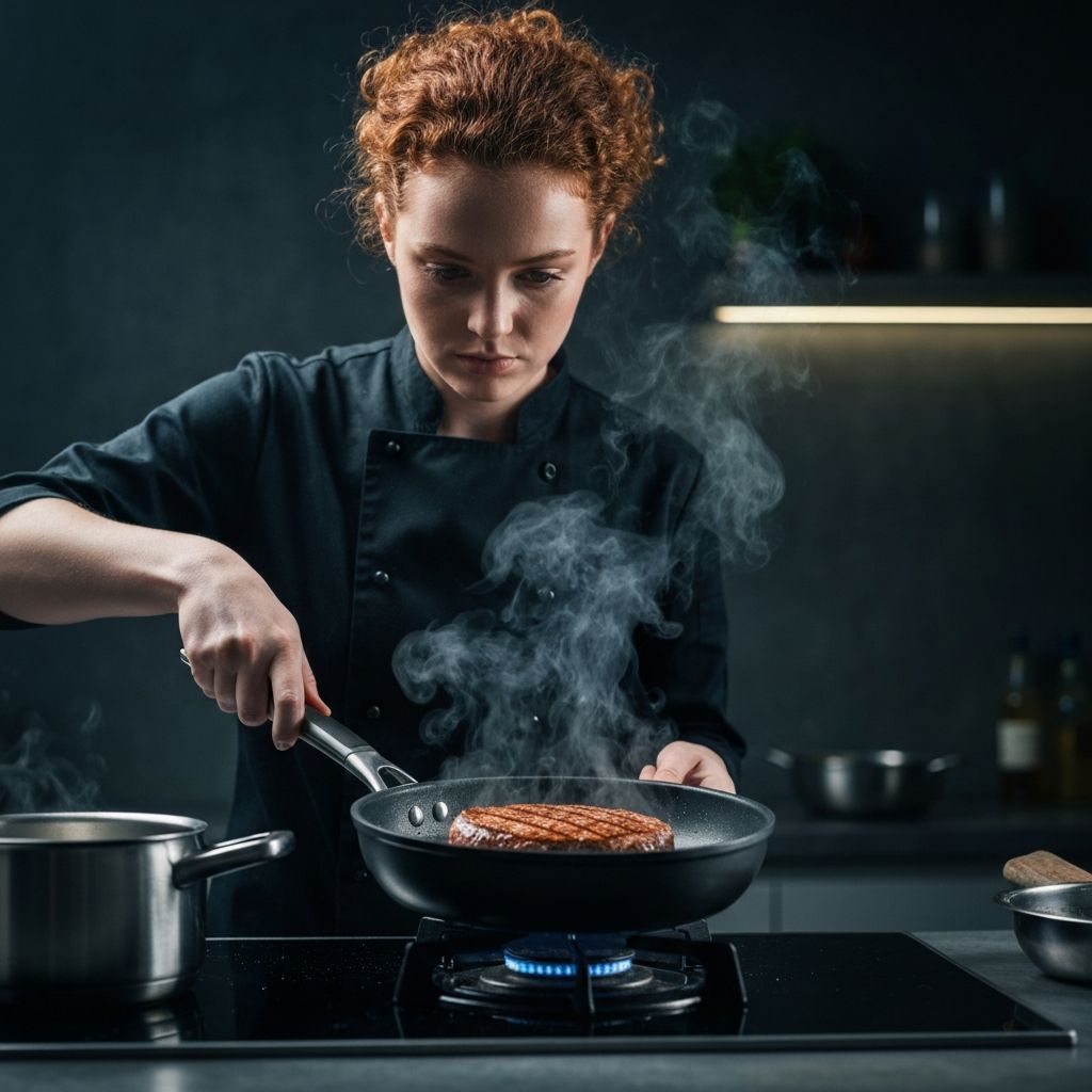 Professional chef cooking with Scanpan
